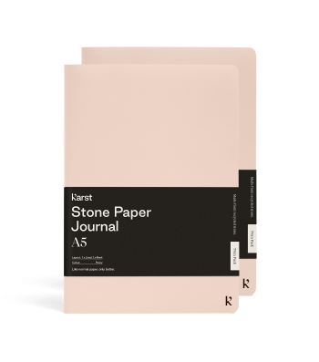Набір зошитів Karst Journal A5 / Лінійка + Нелінований Рожева півонія (2 шт.)