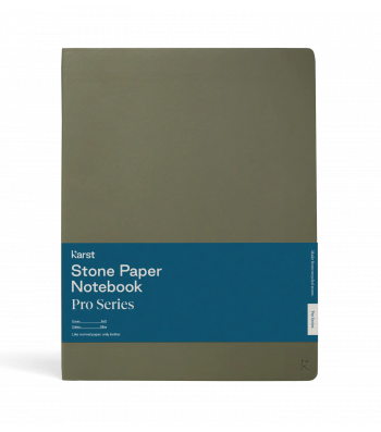 Записник Karst PRO В5 / Лінійка Оливковий М’який