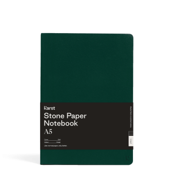 Записник Karst A5 / Лінійка Лісовий зелений М’який