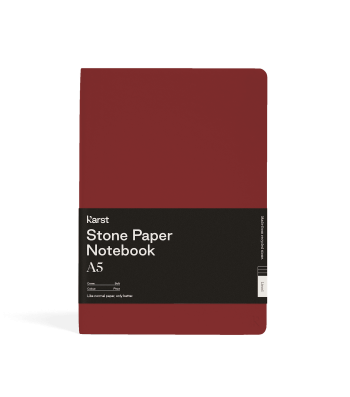 Записник Karst A5 / Лінійка Піно-бордо М’який