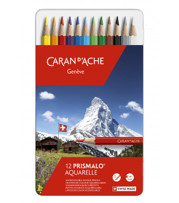 Набір Акварельних Олівців Caran d'Ache Prismalo® - 12 кольорів