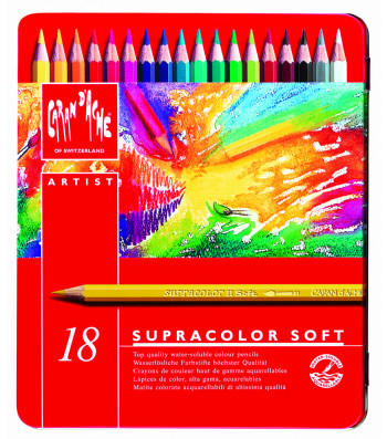 Набір Акварельних Олівців Caran d'Ache Supracolor - 18 кольорів