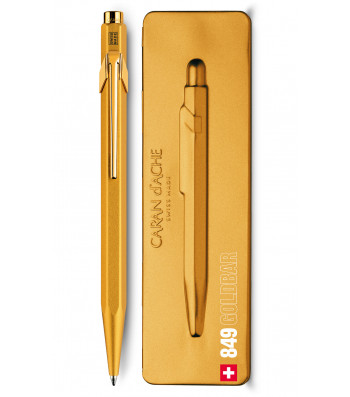 Ручка Caran d'Ache 849 Goldbar Золотиста + box