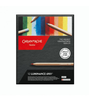 Набір Водостійких Олівців Caran d'Ache Luminance 6901® - 12 кольорів