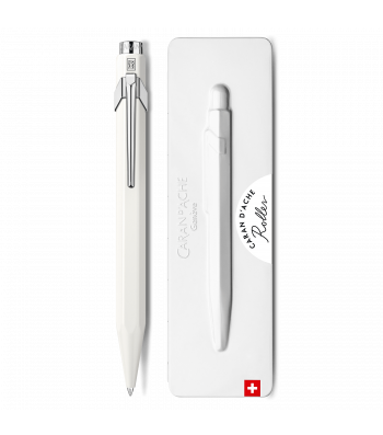 Ручка-ролер Caran d'Ache 849 Біла + box