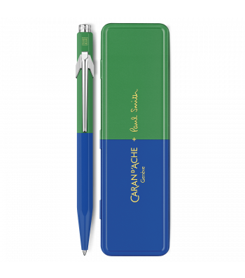 Ручка Caran d'Ache 849 Paul Smith Cobalt Blue & Emerald Green + пенал