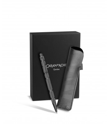 Ручка Caran d'Ache Ecridor Black Edition Чорна + Шкіряний чохол