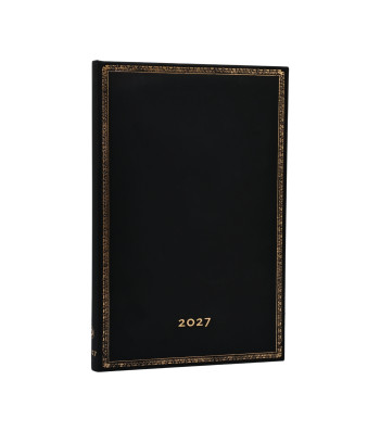 Щотижневик горизонтальний Paperblanks 2027 Чорне видання / максі	
