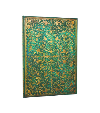 Щотижневик вертикальний Paperblanks 2027 Смарагдова квітка / А4	
