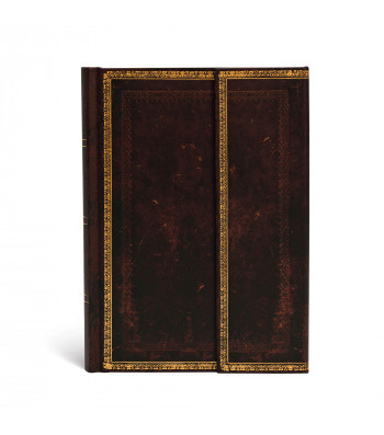 Записник Paperblanks Стара Шкіра – Чорний Марокканський середній Лінійка