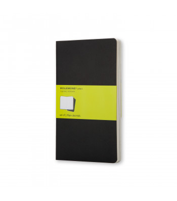 Набір зошитів Moleskine Cahier середній Нелінований Чорний
