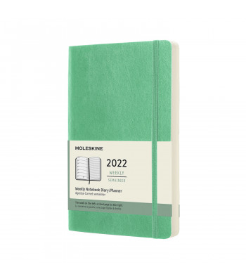 Щотижневик Moleskine 2022 середній Ментол М’який