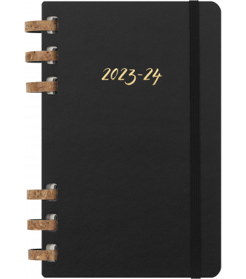 Щотижневик Moleskine 2023-2024 Spiral Академічний середній Чорний