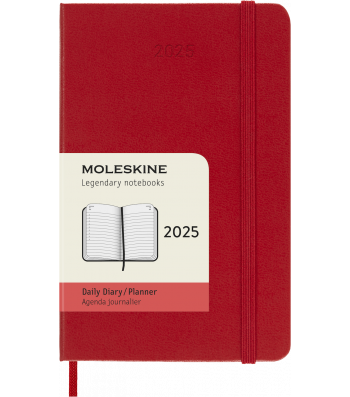 Щоденник Moleskine 2025 кишеньковий Червоний