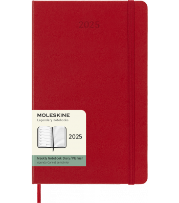 Щотижневик Moleskine 2025 середній Червоний
