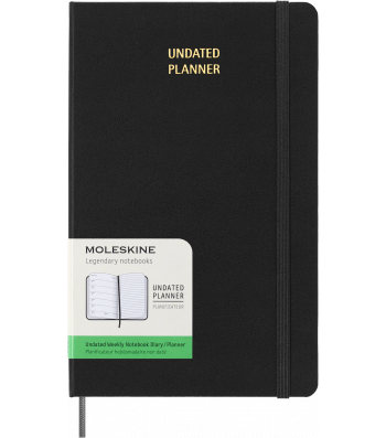 Щотижневик PRO з місцем для дат Moleskine середній Чорний