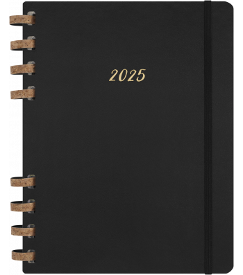 Щотижневик Moleskine 2025 Spiral великий Чорний