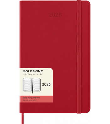 Щоденник Moleskine 2026 середній Червоний
