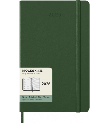 Щотижневик Moleskine 2026 середній Миртовий Зелений