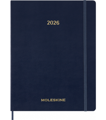 Щотижневик вертикальний Moleskine Essential 2026 XXL Сапфір