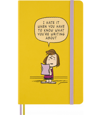 Записник Moleskine Peanuts Patty середній / Лінійка Жовтий
