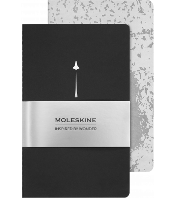 Набір записників Moleskine Cahier NASA середній (2 шт) / Неліновані