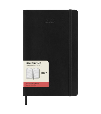 Щоденник Moleskine 2027 середній Чорний М’який
