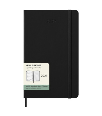 Щотижневик Moleskine 2027 середній Чорний