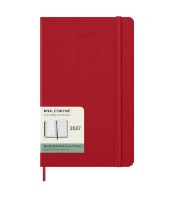 Щотижневик Moleskine 2027 середній Червоний