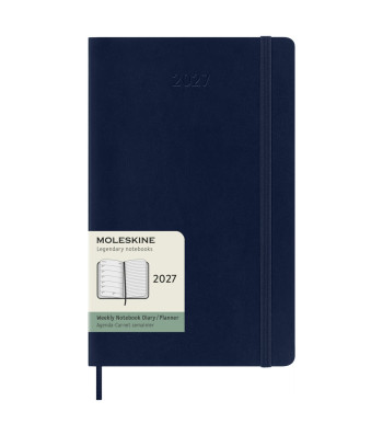 Щотижневик Moleskine 2027 середній Сапфір М’який