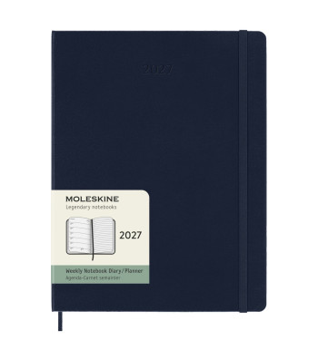 Щотижневик Moleskine 2027 великий Сапфір