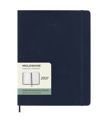 Щотижневик Moleskine 2027 великий Сапфір М’який