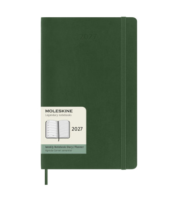 Щотижневик Moleskine 2027 середній Миртовий Зелений М’який