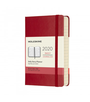 Щоденник Moleskine 2020 кишеньковий Червоний
