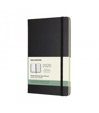 Щотижневик Moleskine 2020 середній Чорний