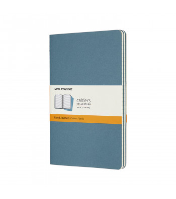 Набір зошитів Moleskine Cahier середній Лінійка Жвавий Блакитний