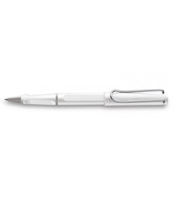 Ручка-ролер Lamy Safari Біла / Стрижень M63 1,0 мм Синій
