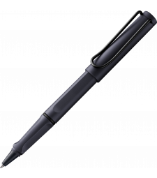 Ручка-ролер Lamy Safari Сталева чорна / Стрижень M63 1,0 мм Синій