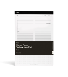 Записник Karst Daily Action Pad A4 / з місцем для дат Чорний
