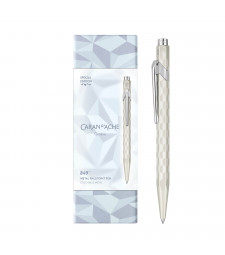 Ручка Caran d'Ache 849 Alpine Frost Біла + пенал