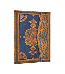 Щотижневик горизонтальний Paperblanks 2027 Сефевід Індиго / середній
