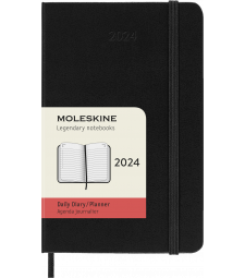 Щоденник Moleskine 2024 кишеньковий Чорний