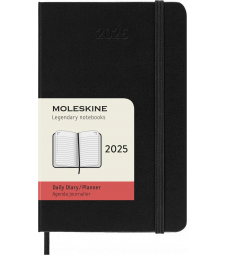 Щоденник Moleskine 2025 кишеньковий Чорний