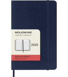 Щоденник Moleskine 2025 кишеньковий Сапфір М’який