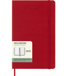 Щотижневик Moleskine 2025 середній Червоний