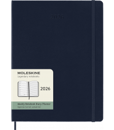 Щотижневик Moleskine 2026 великий Сапфір