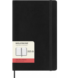 Щоденник Moleskine 2025-2026 середній Чорний М’який