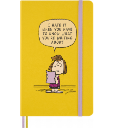 Записник Moleskine Peanuts Patty середній / Лінійка Жовтий