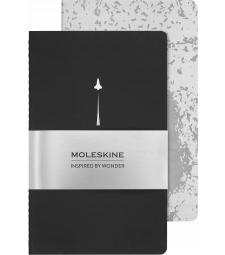 Набір записників Moleskine Cahier NASA середній (2 шт) / Неліновані
