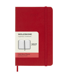 Щоденник Moleskine 2027 кишеньковий Червоний